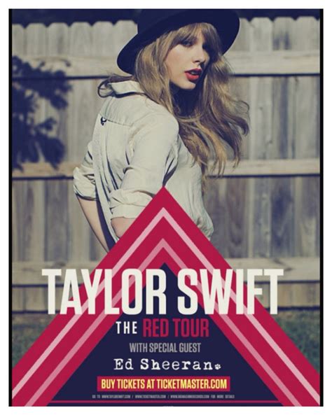 Taylor Swift The Red Tour Poster