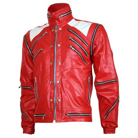 Michael Jackson Red Leather Beat It Jacket Michael Jackson Jacket