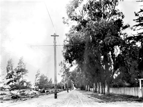 Pasadena And Pacific Railroad Tracks Run Along Santa Monica Blvd East