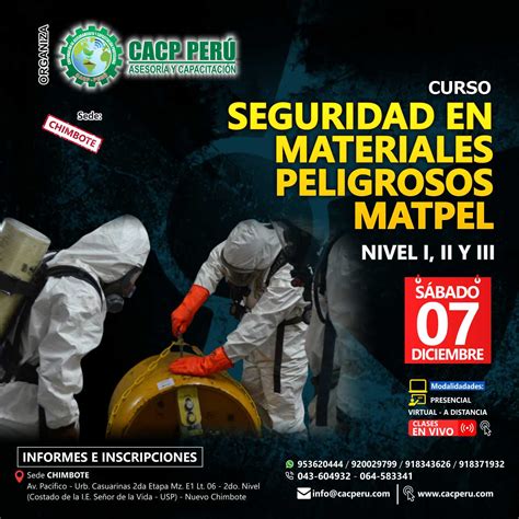 Cacp Perú Curso Seguridad En Materiales Peligrosos Matpel Nivel I