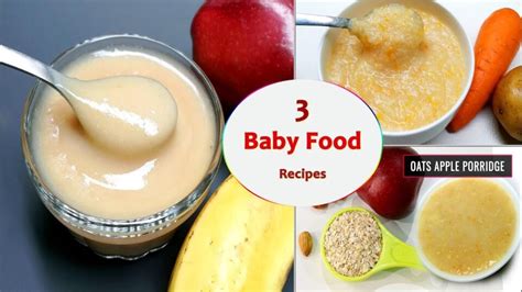 3 Baby Food Recipes 7 To 12 Months Baby Food Healthy And Tasty Baby