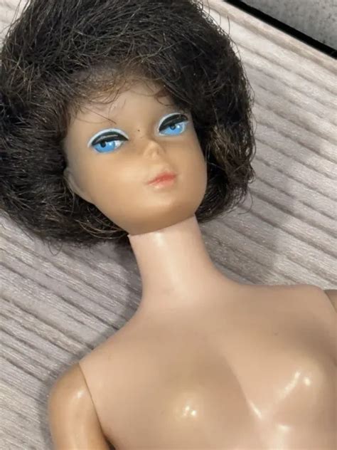 Vintage Brunette Bubble Cut Barbie Doll Mattel S Japan See Pics Desc Picclick