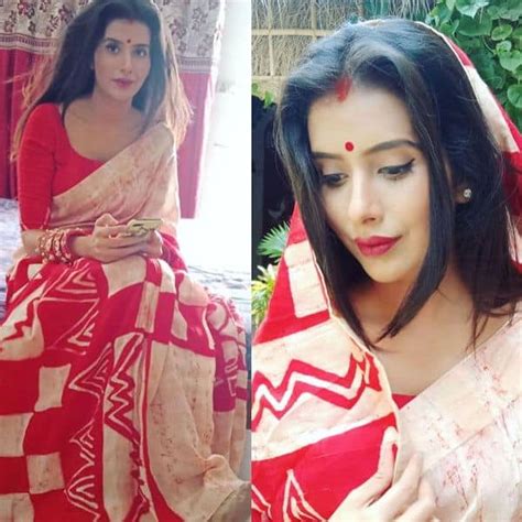 बंगाली बहू बनकर दुर्गा पूजा के लिए तैयार हुई Sushmita Sen की भाभी Charu Asopa लाल रंग की साड़ी