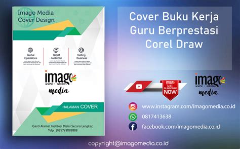 Desain Cover Buku Kerja Guru Paling Keren Versi Cdr Coreldraw Imago Riset