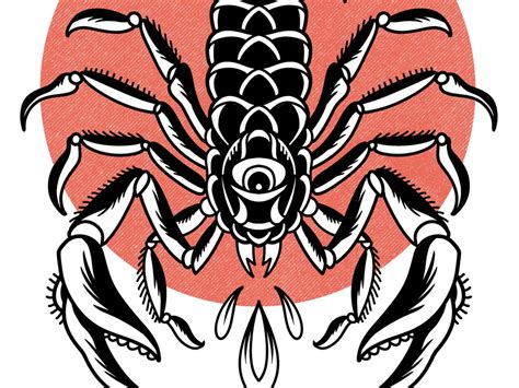 Check out our list of the scorpio tattoos: Scorpion Tattoo Flash by Evri Harvian on Dribbble