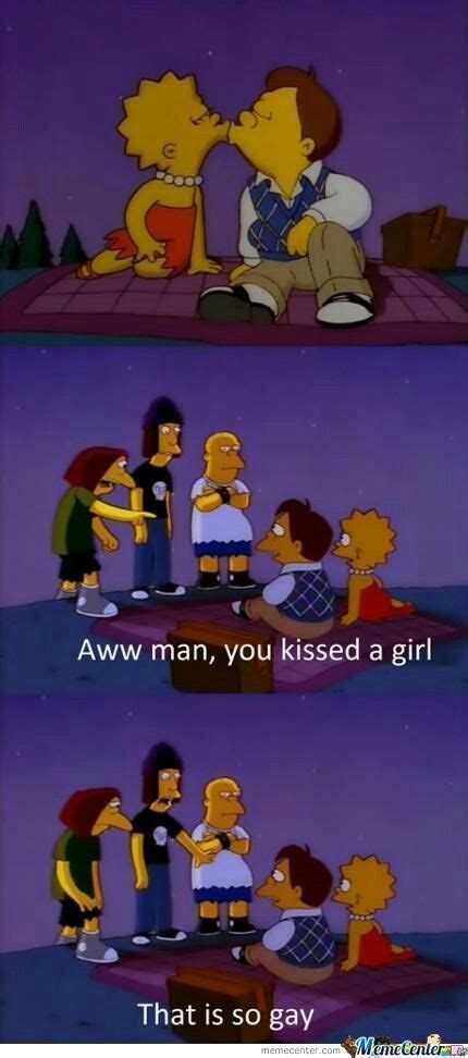 The Simpsons Is Giving Each Other A Kiss