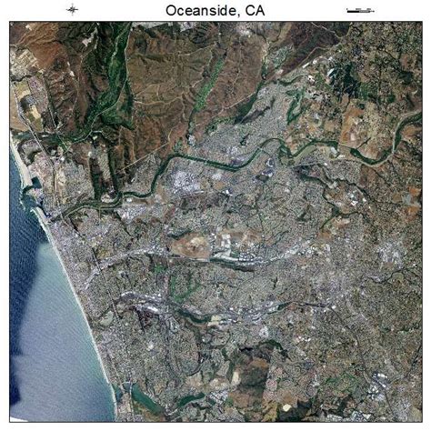 Aerial Photography Map Of Oceanside Ca California