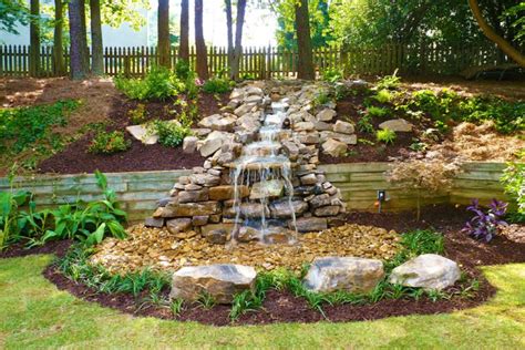 75 Relaxing Garden And Backyard Waterfalls Digsdigs