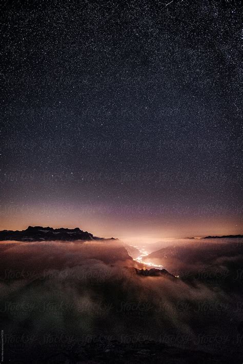 Nightscape From Leglerhütte By Stocksy Contributor Peter Wey Stocksy