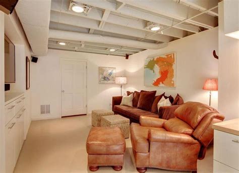 Some of these projects are economical and others are more of an investment. Painting an Unfinished Basement Ceiling Ideas — Studio ...