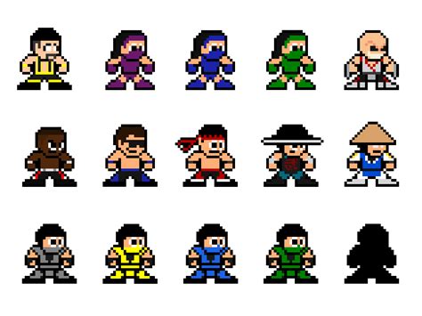 Mortal Kombat 2 Mortal Kombat Pixel Art Perler Bead Art