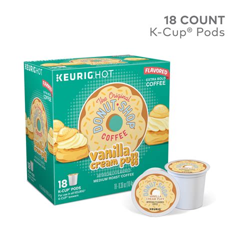 The Original Donut Shop Vanilla Cream Puff Flavored K Cup Coffee Pods