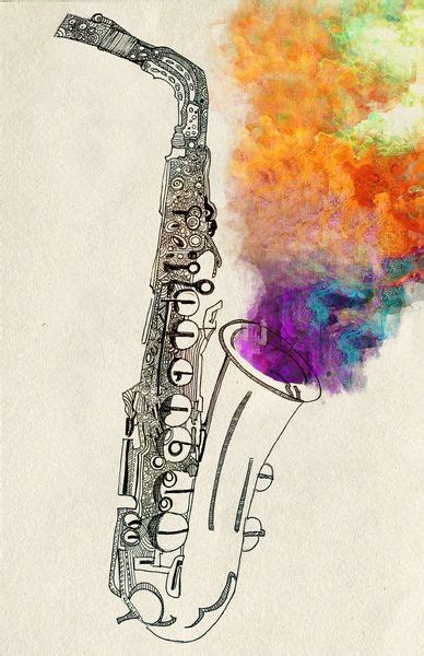 sax art print by april gann society6 saxophone art art music instruments art