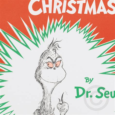 How The Grinch Stole Christmas Book Cover — Chaseart Companies