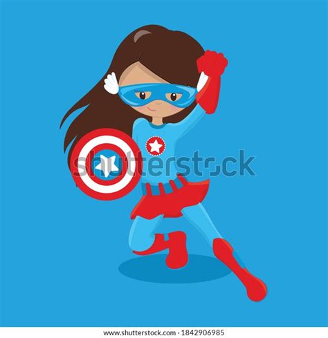 Super Hero Girl Design Vector Illustration Stock Vector Royalty Free