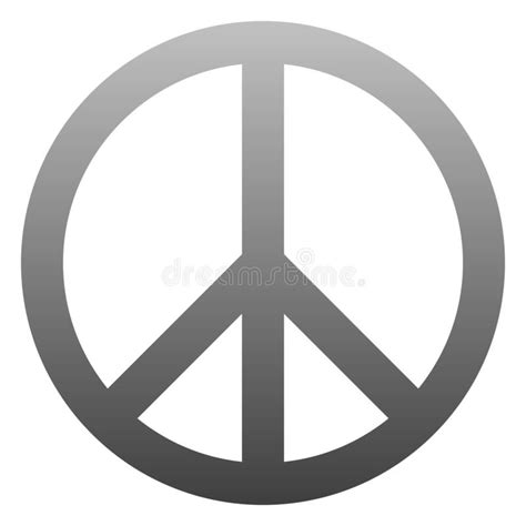 Peace Symbol Icon Blue Simple Gradient Isolated Vector Stock