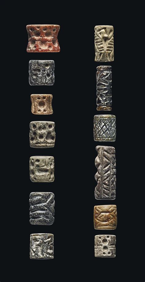 Twenty Four Mesopotamian Cylinder Seals Late Uruk Jemdet Nasr Period