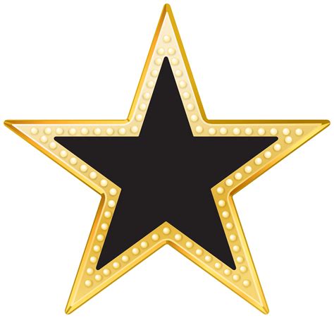 Gold And Black Star Png Transparent Clip Art Image Clip Art Library