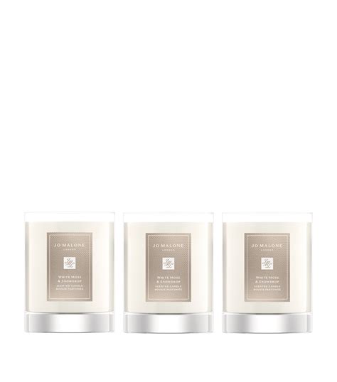 Jo Malone London White Moss And Snowdrop Travel Candle T Set 3 X