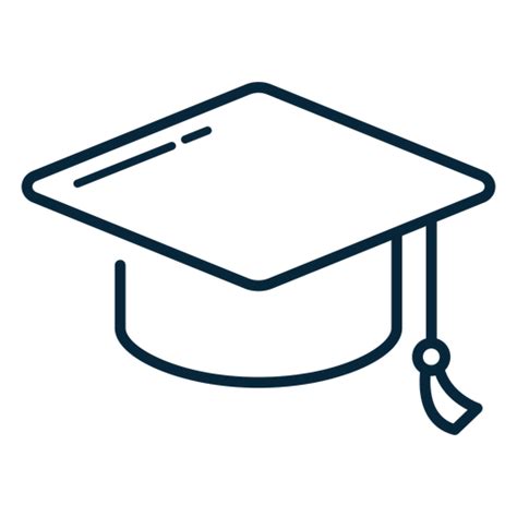 Graduation Hat Stroke Icon Transparent Png And Svg Vector File