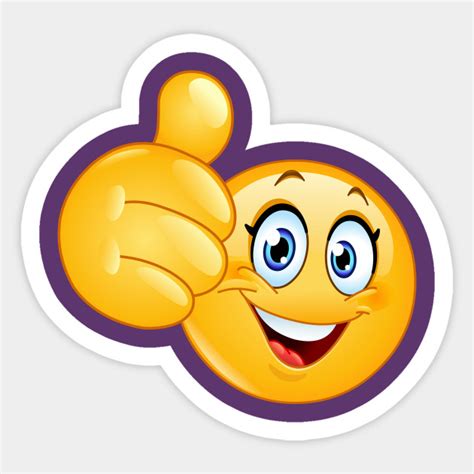 Smiley Emoji With Thumbs Up