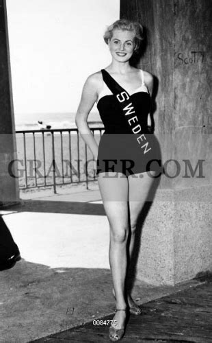 Image Of Anita Ekberg 1931 2015 Swedish Cinema Actress Photographed When Miss Sweden In