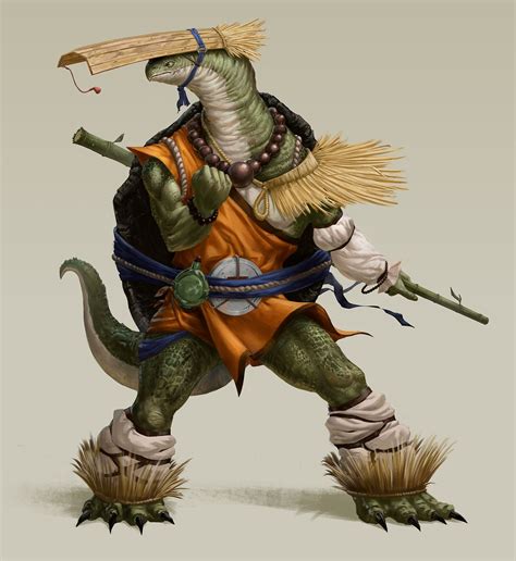 Turtle Monk Character Illustration By Adriengonzalez On Deviantart
