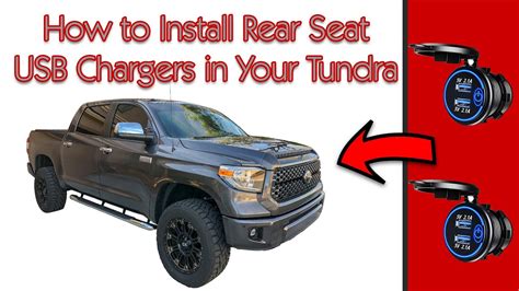 How To Install Rear Seat Usb Charging Ports In Your Toyota Tundra 4k