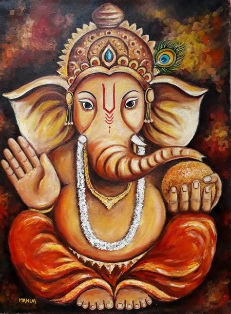 Saatchi Art Is Pleased To Offer The Painting Ganesha By Mahua Pal