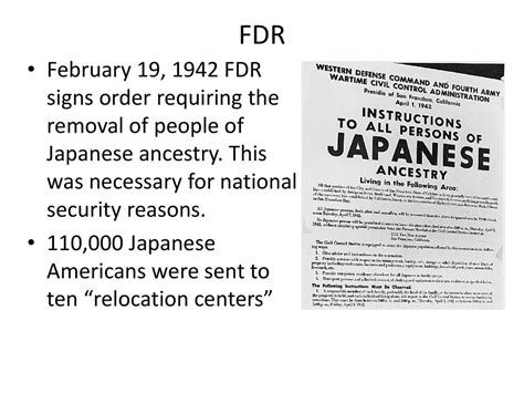 section 4 internment of japanese americans ppt download