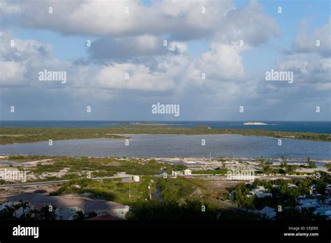 A View Towards The Disused Salt Flats On The Island Of Grand Turk