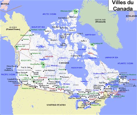 Villes Principales Canada Arts Et Voyages