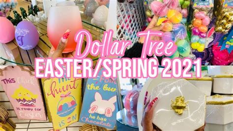 Dollar Tree Easterspring Decor 2021 Shop With Me 2021 New Finds