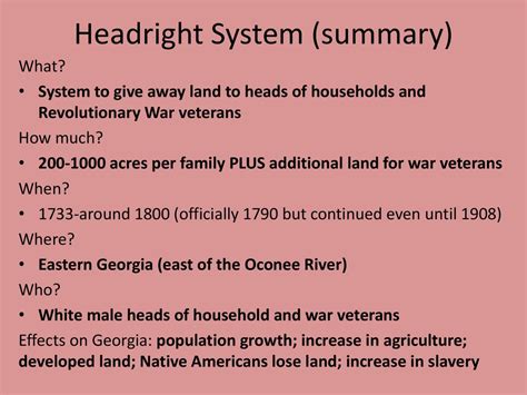 Land Distribution Headright System And Yazoo Land Fraud Ppt Download