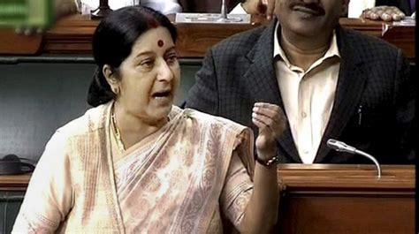 sushma swaraj bases talks with pakistan on trust