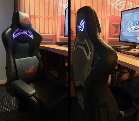 The Rog Chariot Gaming Chair Is Decked Out In Rgb Lighting Rog