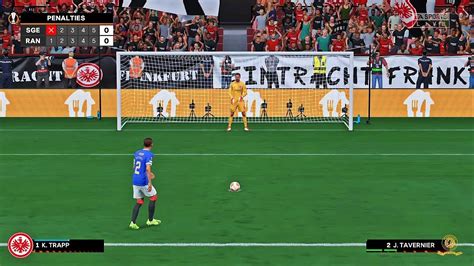 Eintracht Frankfurt V Glasgow Rangers Europa League Final 2022 Fifa 22 Penalty Shootout Youtube