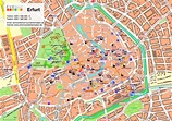 Stadtplan Erfurt mit sehenswürdigkeiten
