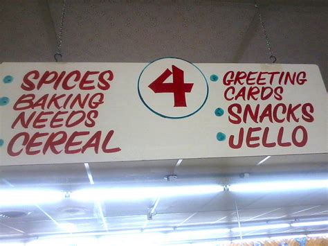 Store Aisle Signs Over The Years