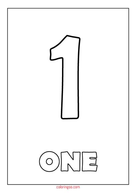 Free Printable Number 1 Printable Templates