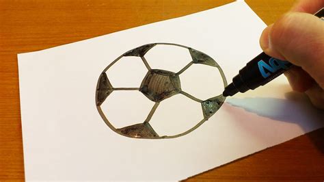 Very Easy How To Draw A Soccer Ball Art Hub Art Fo Art On Paper