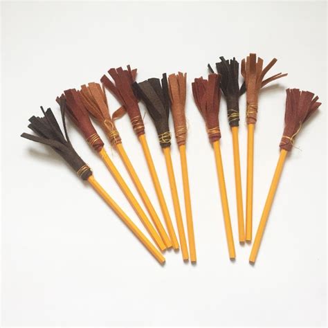 Felt Broomstick Pencils Harrypotter Partyfavors Birthdayparty