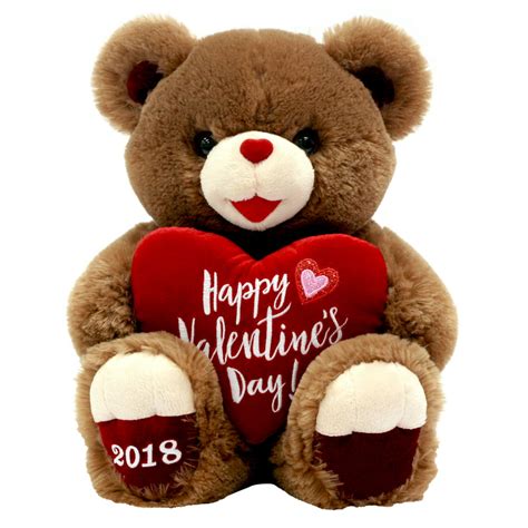 Valentines Day Stuffed 15 In Sweetheart Brown Teddy T Walmart