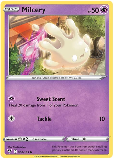 Milcery Vivid Voltage 80 Pokemon Card