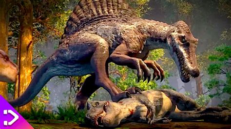 T Rex Vs Spinosaurus Rematch Explained Jurassic World Theory Youtube