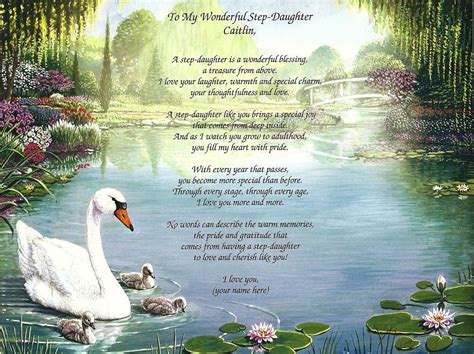 The most memorable birthday card you can give! Personalized Poem Gift for a Wonderful Step-Daughter ...