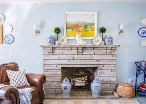 Get The Look Of My Blue And White Living Space Pender And Peony A