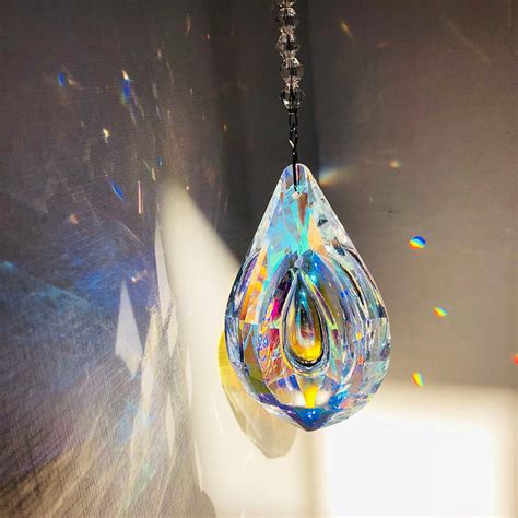 Prism Suncatcher Hanging Window Crystalsrainbow Light Etsy