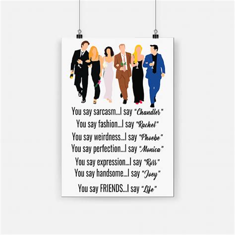 Friends Tv Show Classic Quote Poster