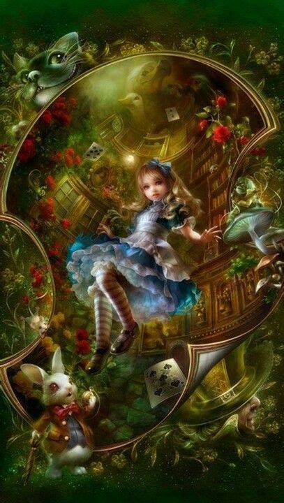 Alice Falling Down The Rabbit Hole Alice In Wonderland Poster